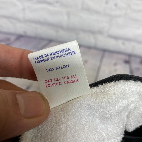 Vintage Trucker Hat Rope Cap Nylon Snapback Black Maritime Tire Embroidered Logo - Picture 9 of 10